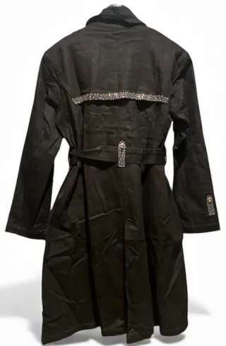 Abrigo Gabardina Negro encerado Caniche