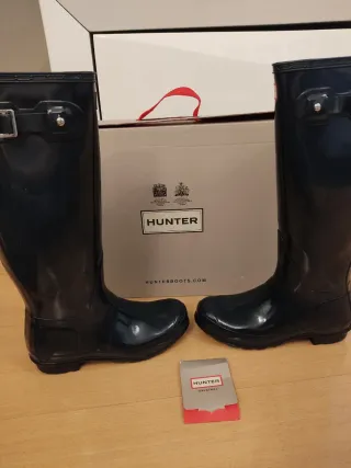 Botas Hunter Gloss Navy Talla X