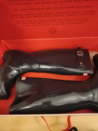 Botas Hunter Gloss Navy Talla X