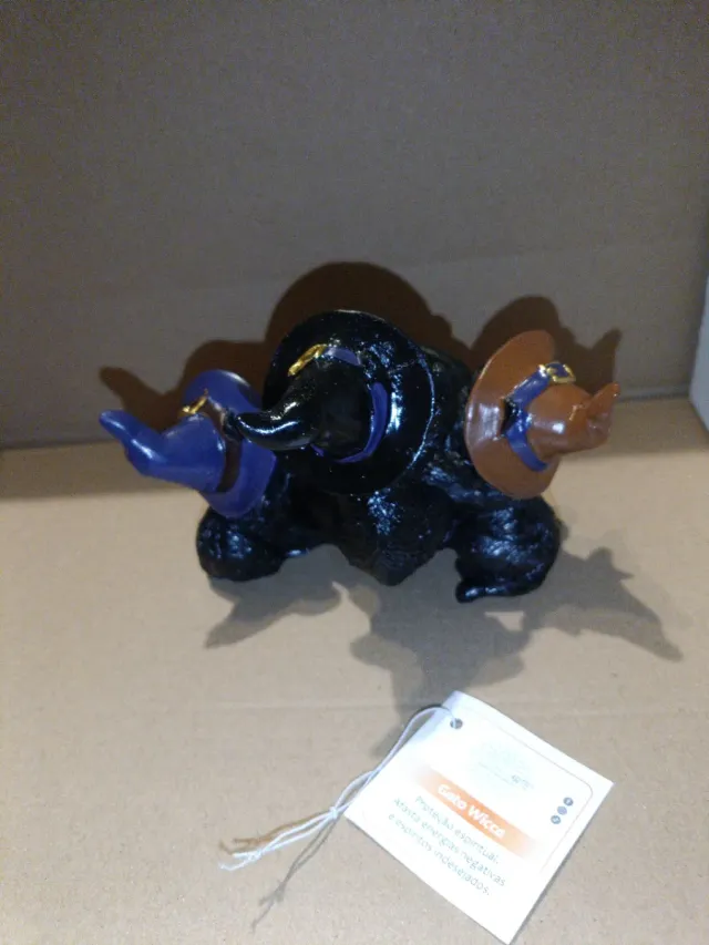 Portavelas Gatos Brujos Caldero Wicca