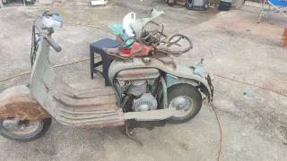 Lambretta LD 125 motor arranca