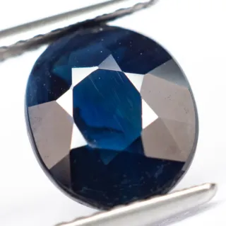 Piedra Zafiro Azul Ovalada