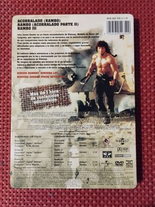 DVD Rambo La Trilogía Definitiva (3 Discos)