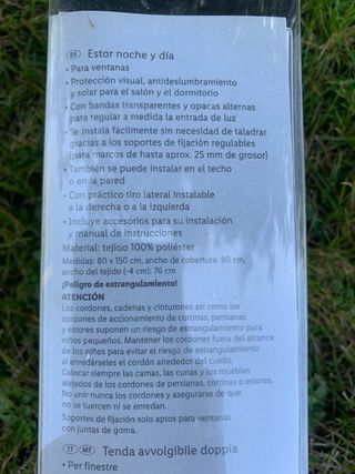 Estor Noche y Día 80x150cm