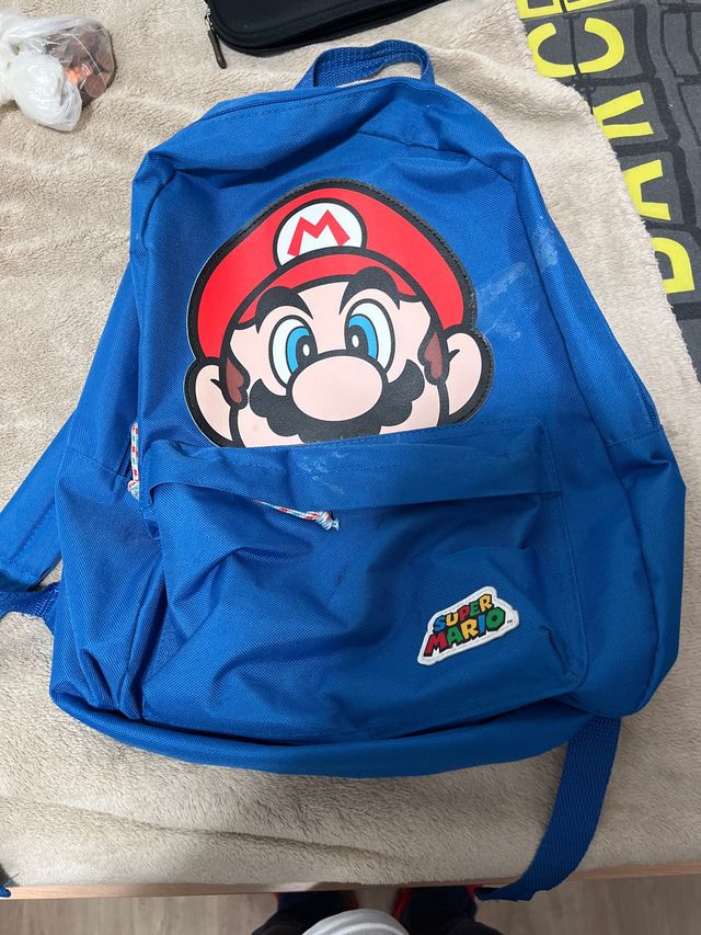 Mochila Super Mario Azul