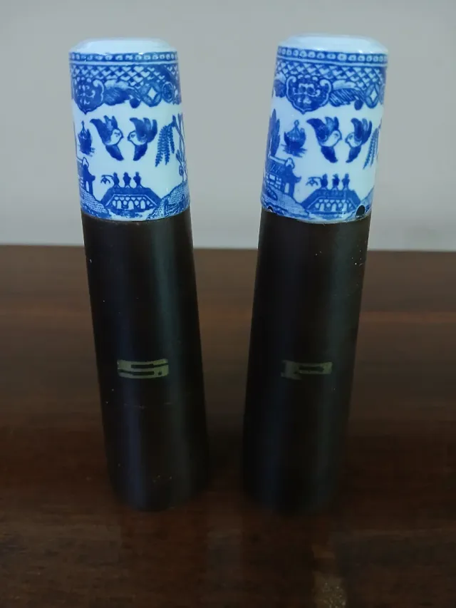 Set Sale e Pepe Vintage Porcellana e Legno