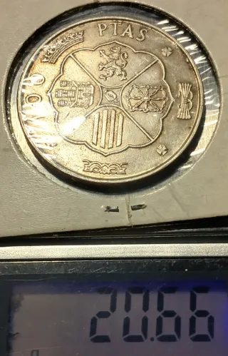 Moneda de plata de Franco de 1966.  Estrella 70