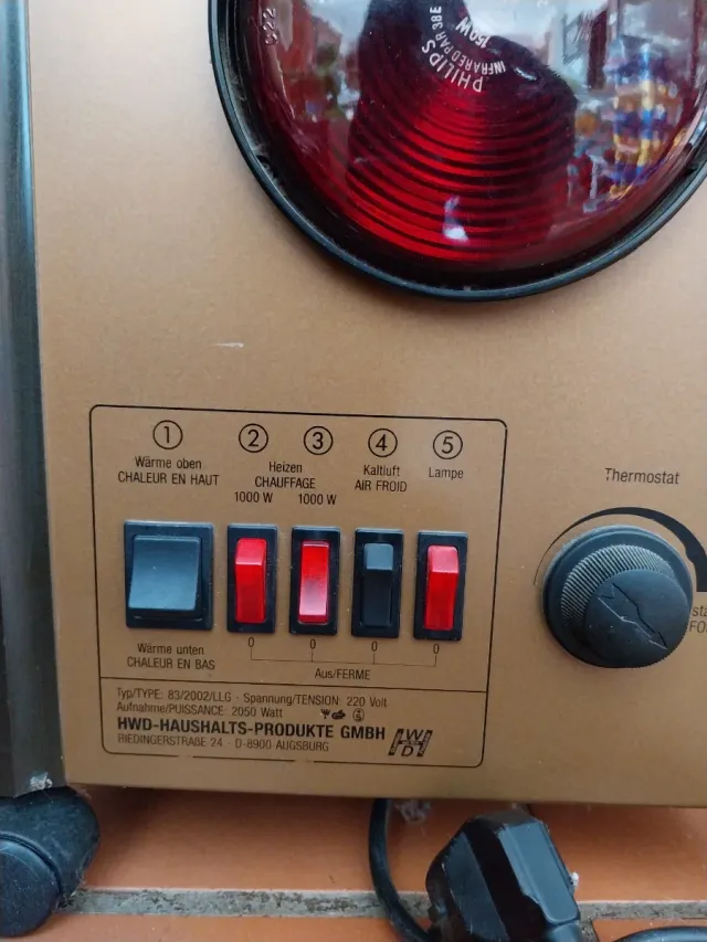 Estufa Eléctrica Vintage Retro Años 70