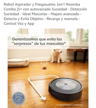 Roomba Combo j5+ Aspirador y Fregasuelos 2en1