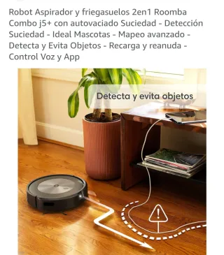 Roomba Combo j5+ Aspirador y Fregasuelos 2en1