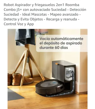 Roomba Combo j5+ Aspirador y Fregasuelos 2en1