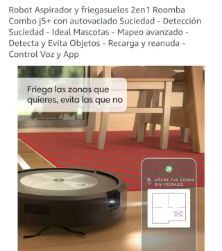 Roomba Combo j5+ Aspirador y Fregasuelos 2en1