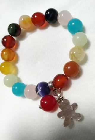 Pulsera 7 Chakras con Charm Plata 925