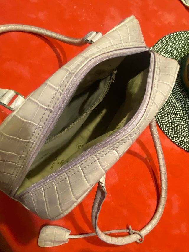 Bolso Lila Piel Sintética