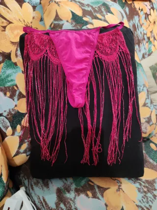 Conjunto Top y Tanga con Flecos