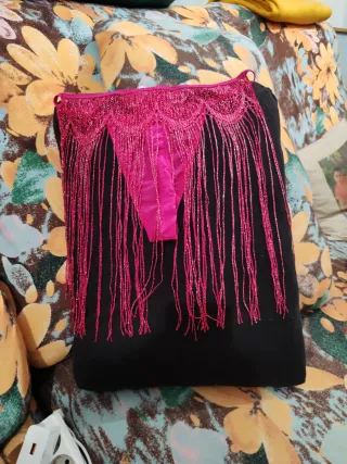 Conjunto Top y Tanga con Flecos