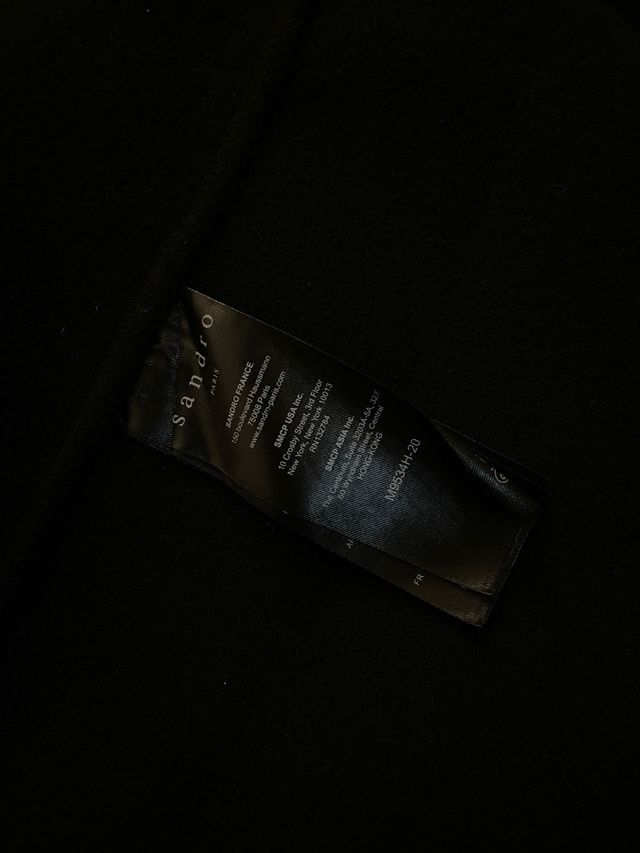 Abrigo Lana Sandro Negro