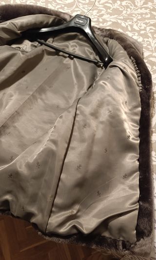 Chaquetón de piel auténtica de Mutón Gris Talla 44