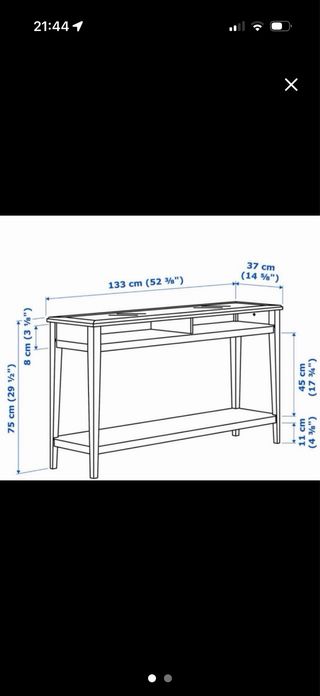 Consola LIATORP Ikea Blanca