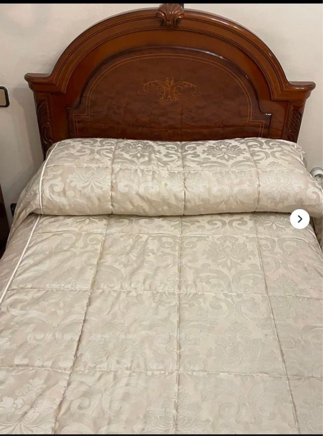 Dos Edredones Cama 90 Beige/Blanco