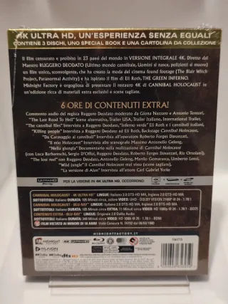 Cannibal Holocaust Gold Edition 4K UHD + Blu-ray