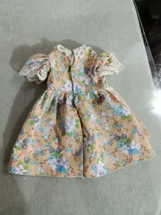 Vestido Muñeca Jesmar Antiguo Floral Encaje
