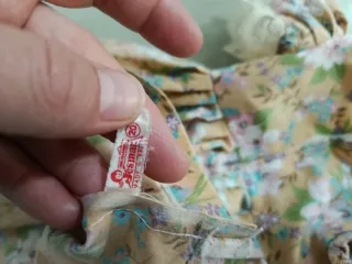 Vestido Muñeca Jesmar Antiguo Floral Encaje