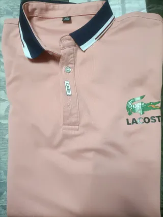 Polo Lacoste Rosa Talla L