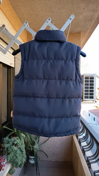 Chaleco acolchado niño azul y amarillo Talla 4 año
