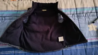 Chaleco acolchado niño azul y amarillo Talla 4 año