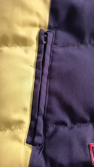 Chaleco acolchado niño azul y amarillo Talla 4 año