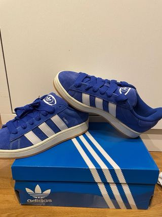 Zapatillas Adidas Campus Azul y Blanco