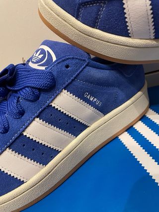 Zapatillas Adidas Campus Azul y Blanco