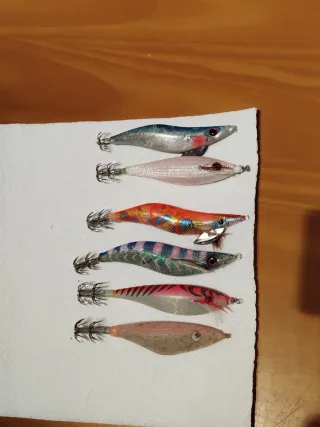 Lote 6 Jibioneras/Pajaritos Señuelos Pesca