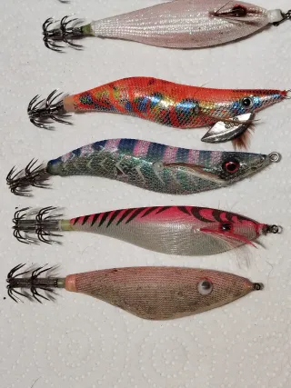 Lote 6 Jibioneras/Pajaritos Señuelos Pesca