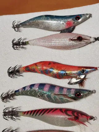 Lote 6 Jibioneras/Pajaritos Señuelos Pesca