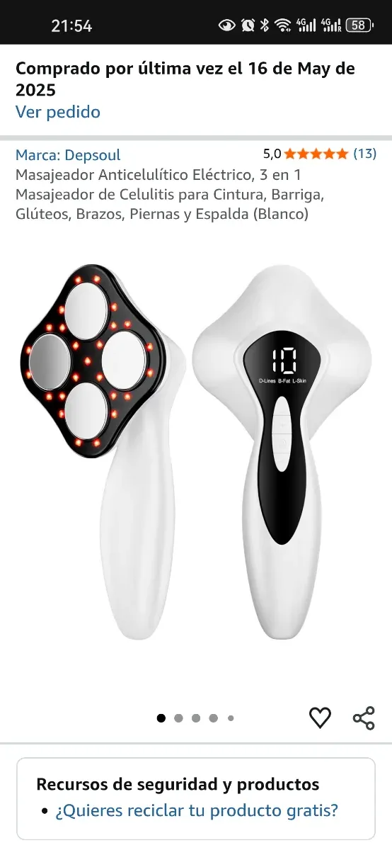 Masajeador Anticelulítico Eléctrico Depsoul