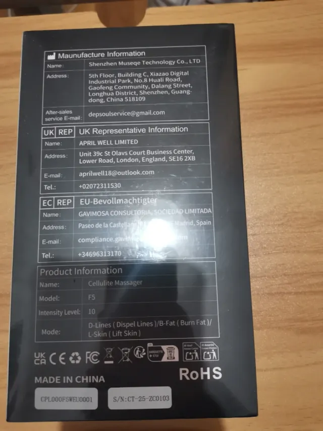 Masajeador Anticelulítico Eléctrico Depsoul