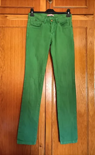 Vaqueros Springfield verdes mujer talla 36