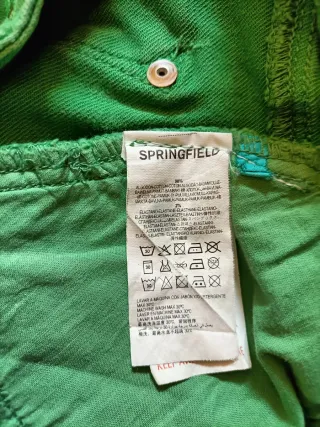 Vaqueros Springfield verdes mujer talla 36