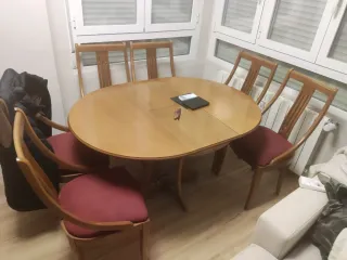 Conjunto mesa comedor y sillas