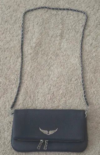 Bolso Zadig & Voltaire Negro y Plateado
