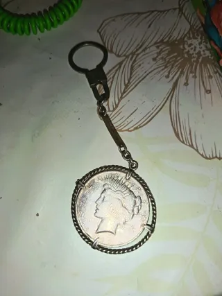 Llavero Moneda Paz Plata