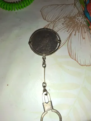 Llavero Moneda Paz Plata