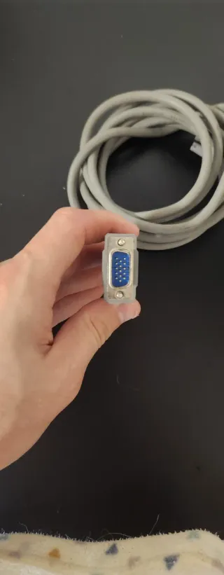 Cable VGA Macho-Macho Gris