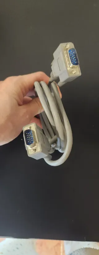 Cable VGA Macho-Macho Gris