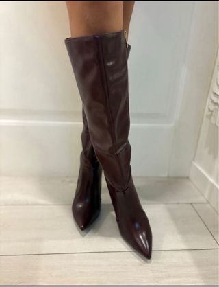 Stivali donna tacco bordeaux tg 37 nuovo