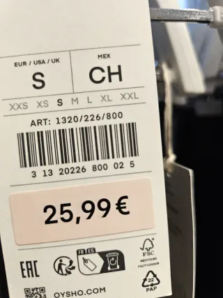 Mallas Oysho Deportivas Talla S,cintura alta