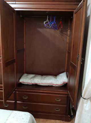 Dormitorio de madera