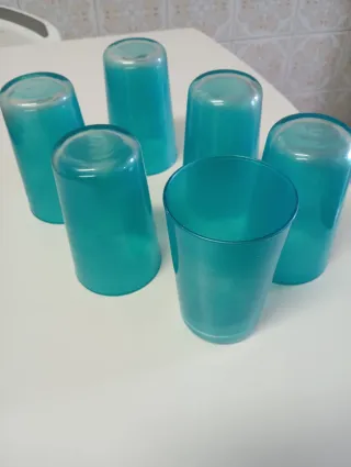 6 Vasos Turquesa
